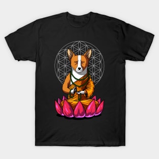 Corgi Dog Buddha T-Shirt